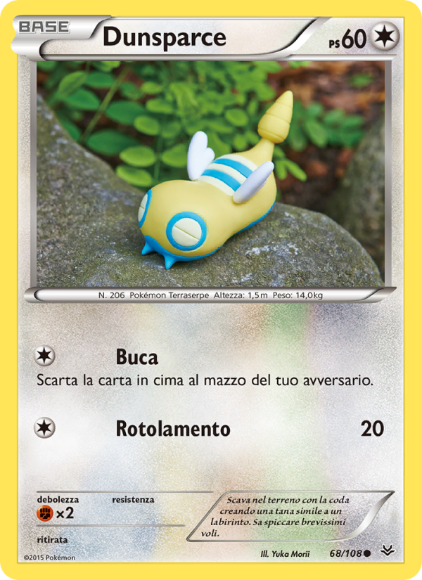Dunsparce 068/112 — Roaring Skies (Italian Pokémon TCG card)