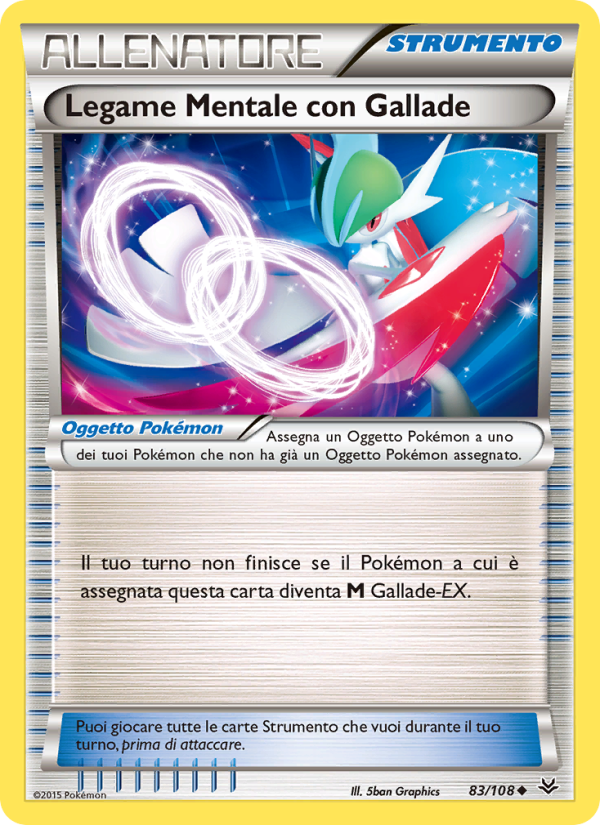 Legame Mentale con Gallade 083/112 — Roaring Skies (Italian Pokémon TCG card)