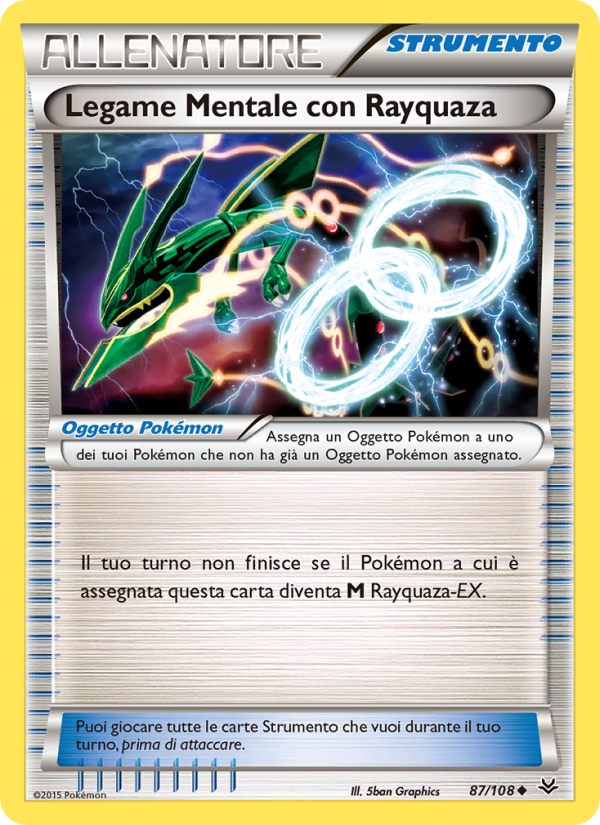 Legame Mentale con Rayquaza 087/112 — Roaring Skies (Italian Pokémon TCG card)