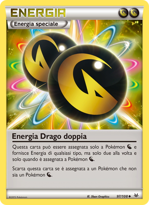 Energia Drago doppia 097/112 — Roaring Skies (Italian Pokémon TCG card)