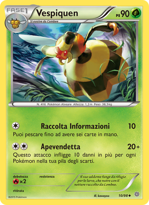 Vespiquen 010/101 — Ancient Origins (Italian Pokémon TCG card)