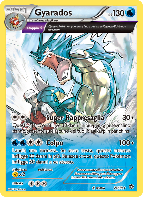 Gyarados 021/101 — Ancient Origins (Italian Pokémon TCG card)