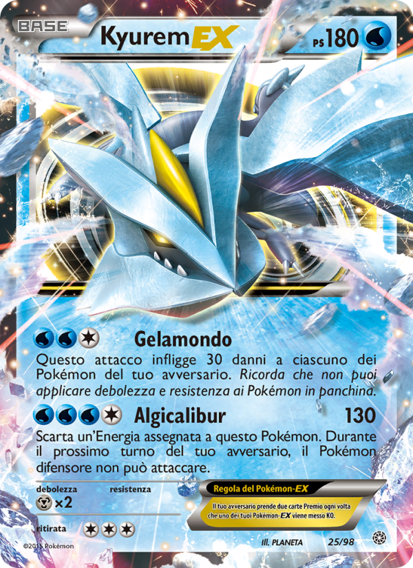 Kyurem EX 025/101 — Ancient Origins (Italian Pokémon TCG card)