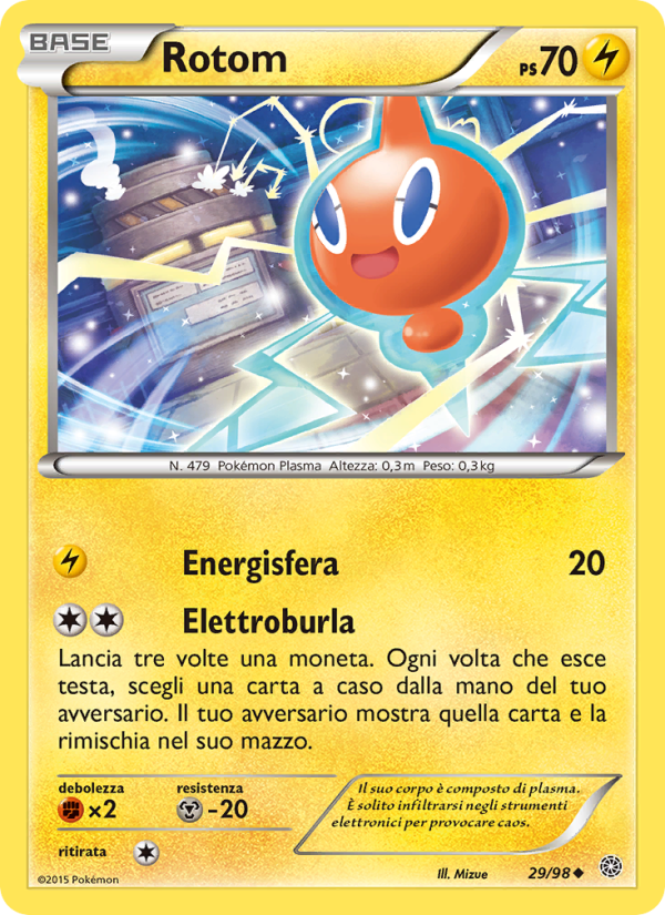 Rotom 029/101 — Ancient Origins (Italian Pokémon TCG card)