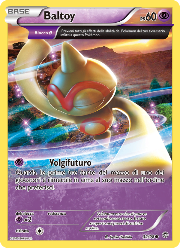 Baltoy 032/101 — Ancient Origins (Italian Pokémon TCG card)