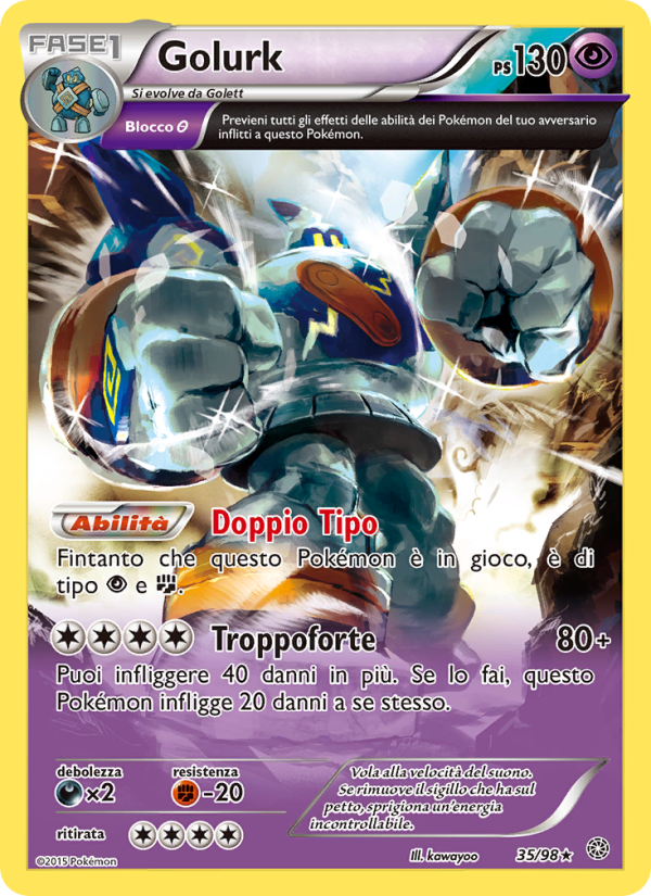 Golurk 035/101 — Ancient Origins (Italian Pokémon TCG card)