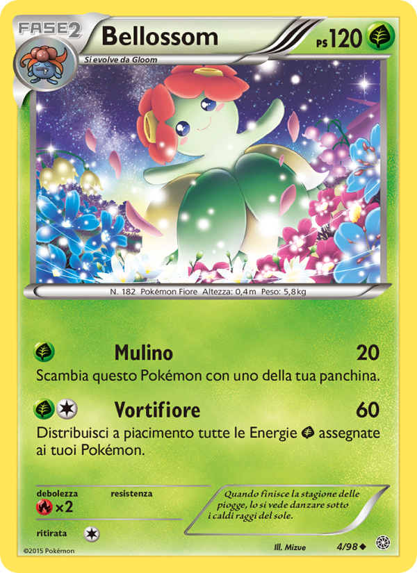 Bellossom 004/101 — Ancient Origins (Italian Pokémon TCG card)