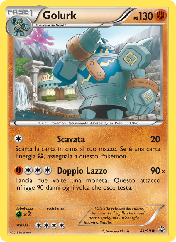 Golurk 041/101 — Ancient Origins (Italian Pokémon TCG card)