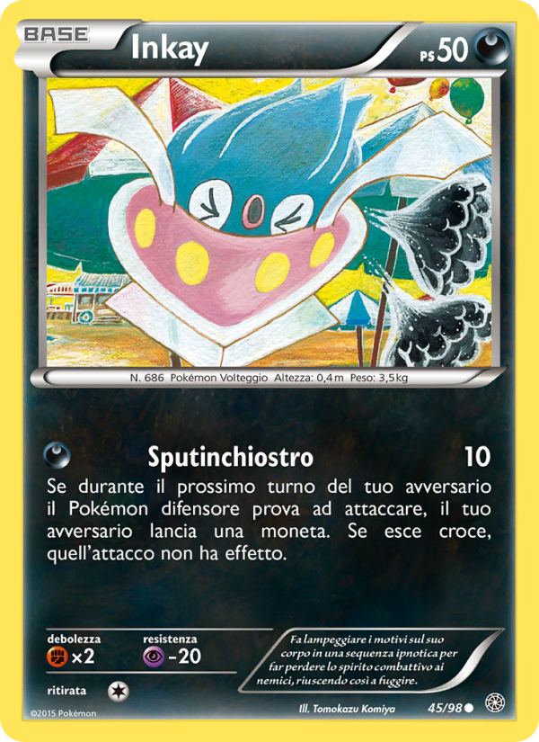 Inkay 045/101 — Ancient Origins (Italian Pokémon TCG card)
