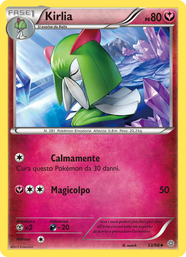 Kirlia 053/101 — Ancient Origins (Italian Pokémon TCG card)