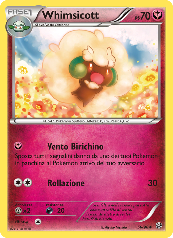 Whimsicott 056/101 — Ancient Origins (Italian Pokémon TCG card)
