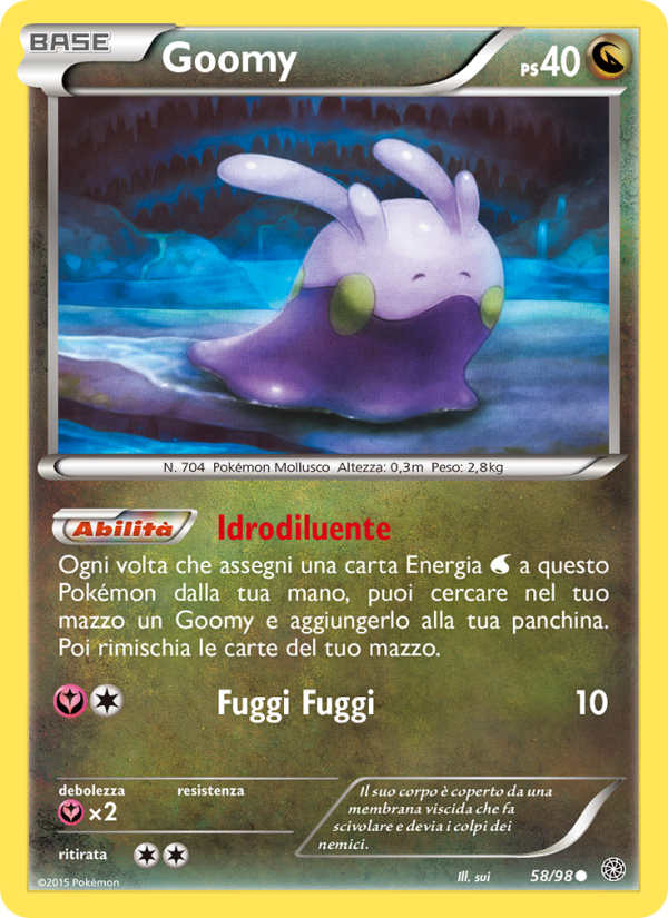 Goomy 058/101 — Ancient Origins (Italian Pokémon TCG card)