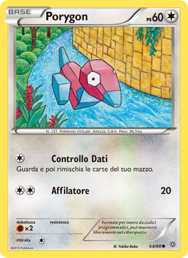 Porygon 064/101 — Ancient Origins (Italian Pokémon TCG card)