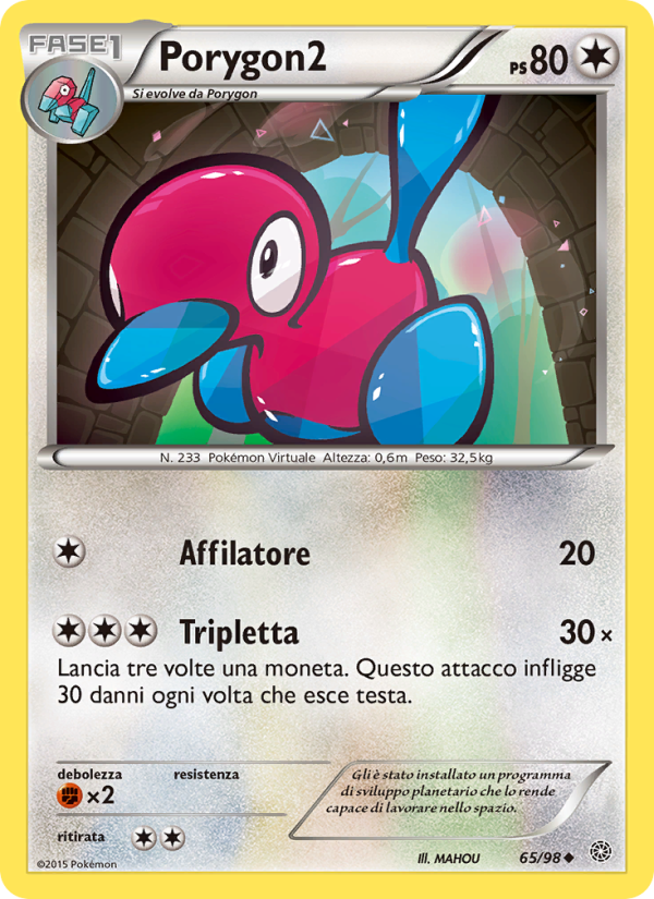 Porygon2 065/101 — Ancient Origins (Italian Pokémon TCG card)