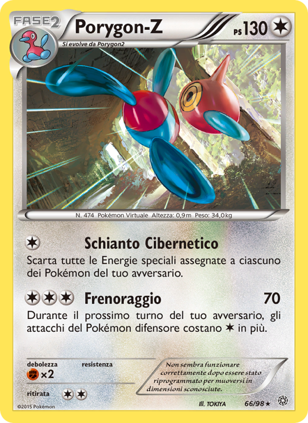 Porygon-Z 066/101 — Ancient Origins (Italian Pokémon TCG card)