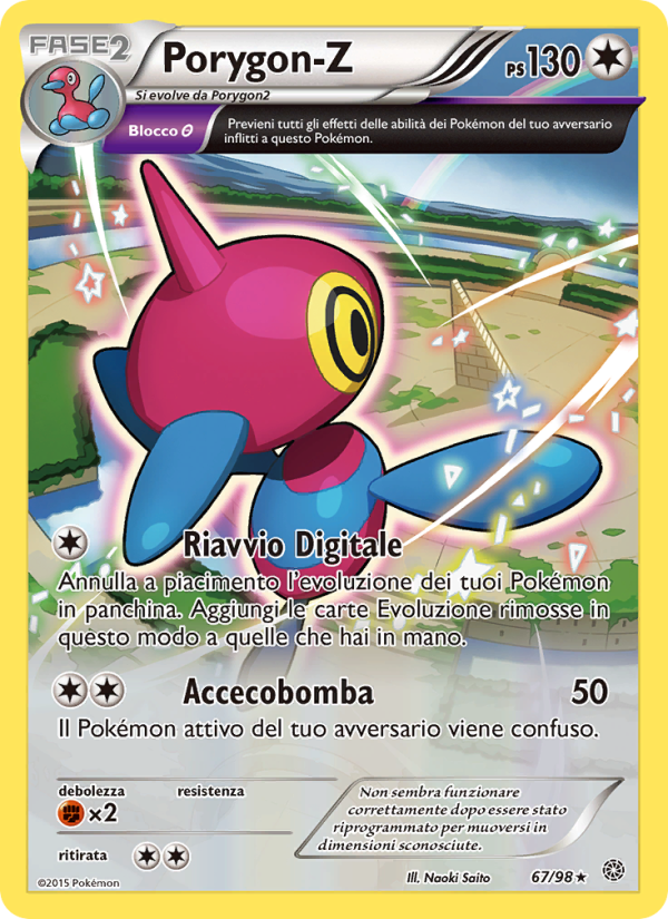 Porygon-Z 067/101 — Ancient Origins (Italian Pokémon TCG card)