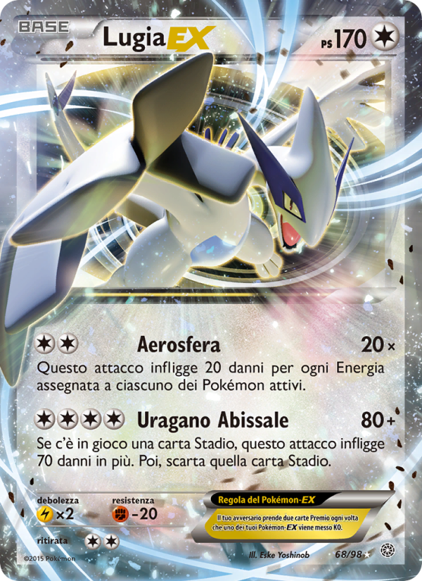 Lugia EX 068/101 — Ancient Origins (Italian Pokémon TCG card)