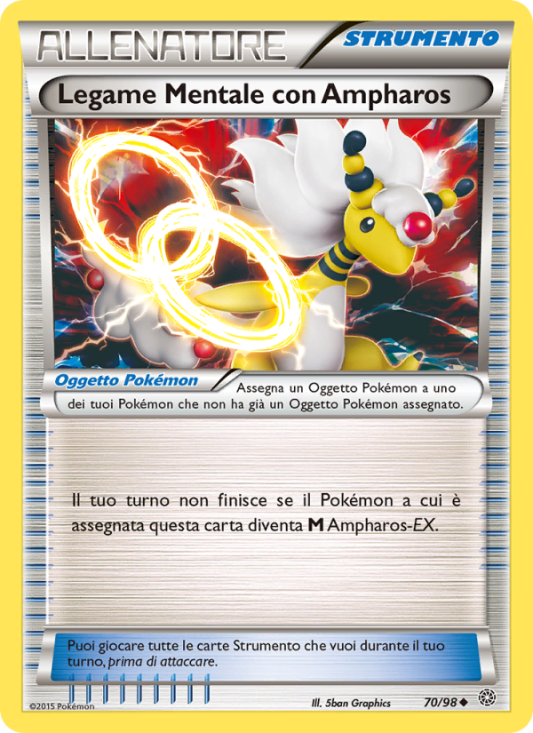 Legame Mentale con Ampharos 070/101 — Ancient Origins (Italian Pokémon TCG card)