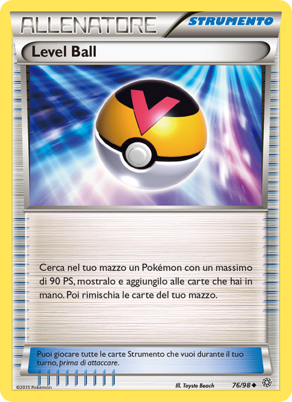 Level Ball 076/101 — Ancient Origins (Italian Pokémon TCG card)