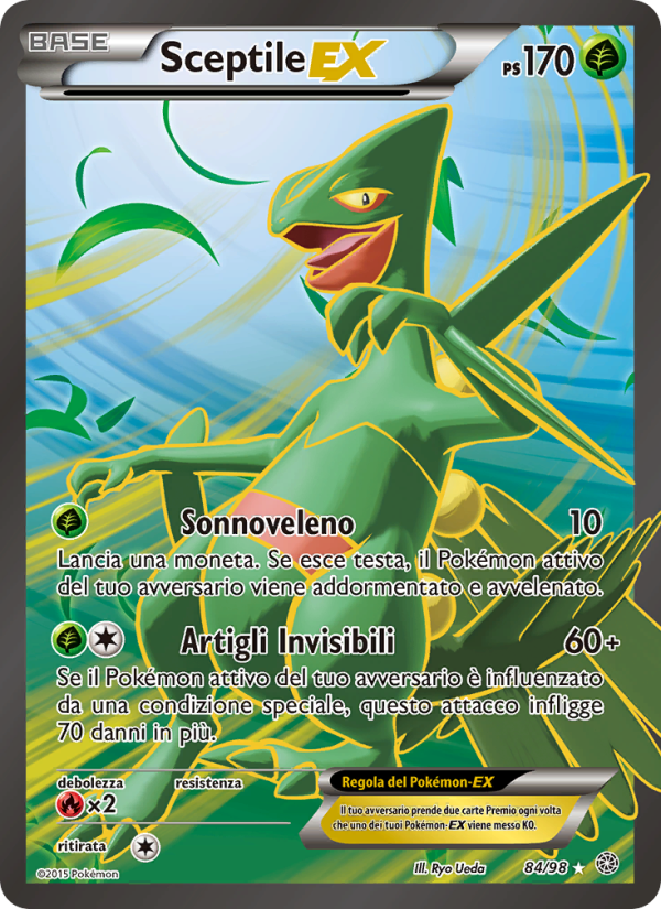Sceptile EX 084/101 — Ancient Origins (Italian Pokémon TCG card)