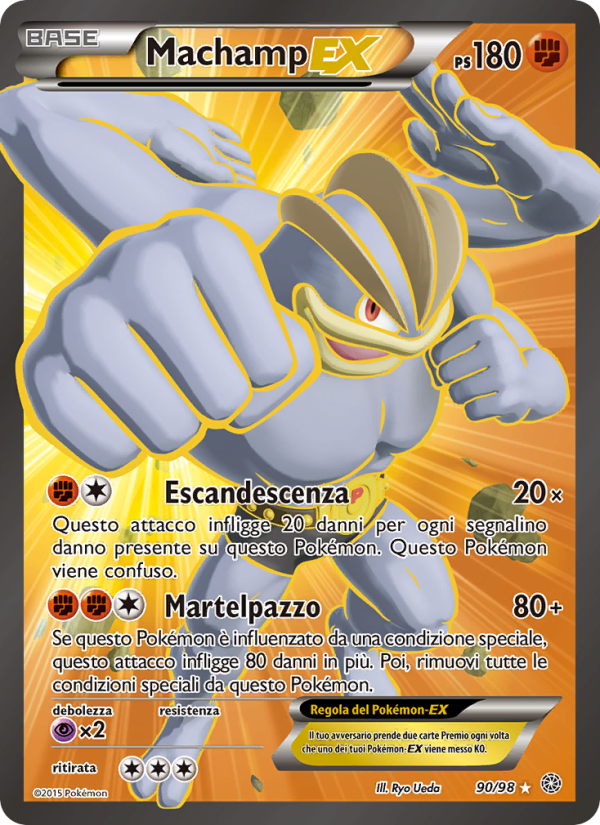 Machamp EX 090/101 — Ancient Origins (Italian Pokémon TCG card)