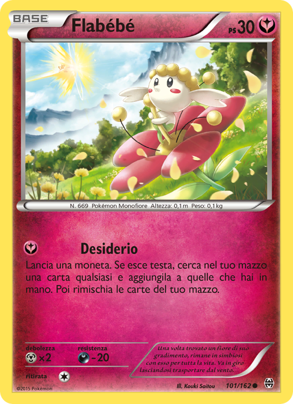 Flabébé 101/165 — BREAKthrough (Italian Pokémon TCG card)