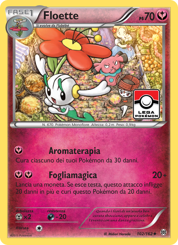 Floette 102/165 — BREAKthrough (Italian Pokémon TCG card)