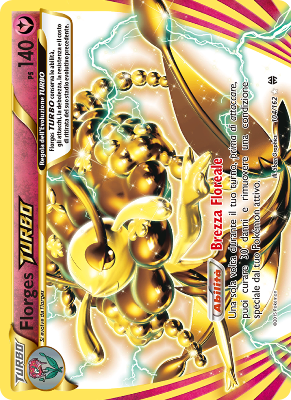 Florges TURBO 104/165 — BREAKthrough (Italian Pokémon TCG card)