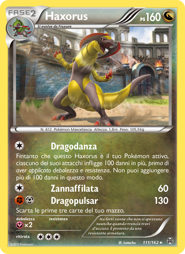 Haxorus 111/165 — BREAKthrough (Italian Pokémon TCG card)