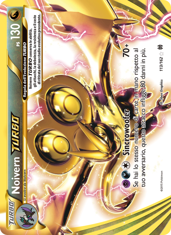 Noivern TURBO 113/165 — BREAKthrough (Italian Pokémon TCG card)