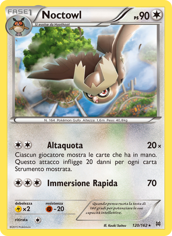 Noctowl 120/165 — BREAKthrough (Italian Pokémon TCG card)