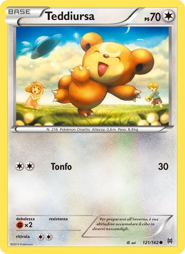 Teddiursa 121/165 — BREAKthrough (Italian Pokémon TCG card)