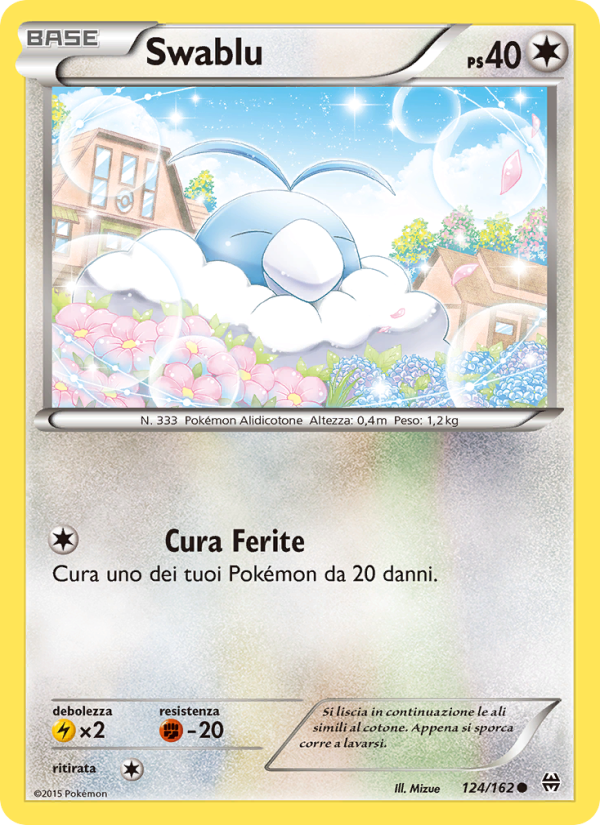 Swablu 124/165 — BREAKthrough (Italian Pokémon TCG card)