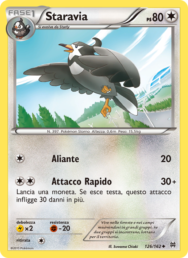 Staravia 126/165 — BREAKthrough (Italian Pokémon TCG card)