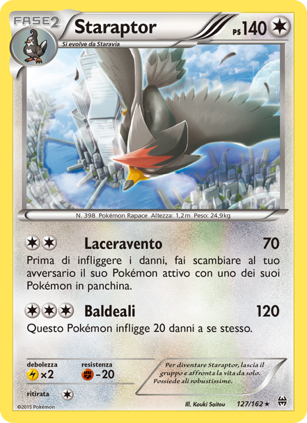 Staraptor 127/165 — BREAKthrough (Italian Pokémon TCG card)