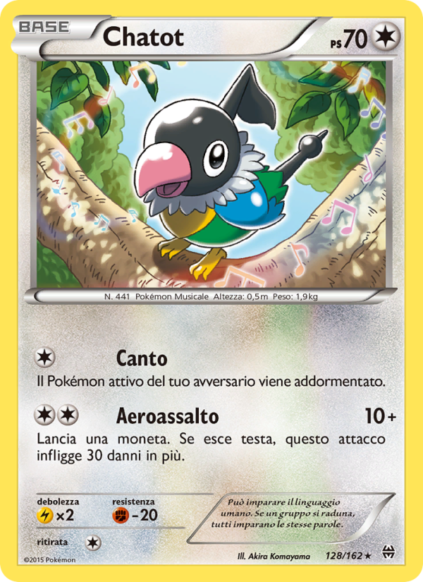 Chatot 128/165 — BREAKthrough (Italian Pokémon TCG card)