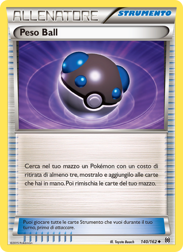 Peso Ball 140/165 — BREAKthrough (Italian Pokémon TCG card)