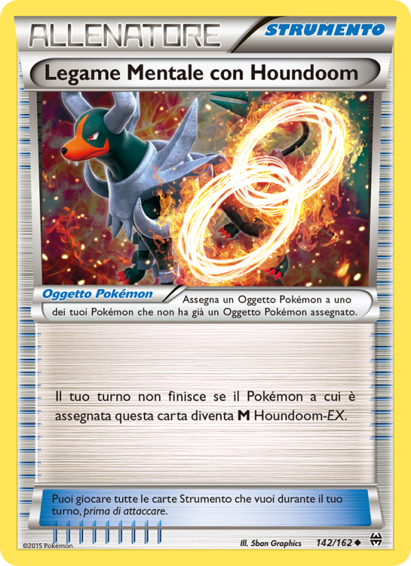 Legame Mentale con Houndoom 142/165 — BREAKthrough (Italian Pokémon TCG card)
