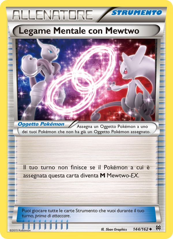 Legame Mentale con Mewtwo 144/165 — BREAKthrough (Italian Pokémon TCG card)