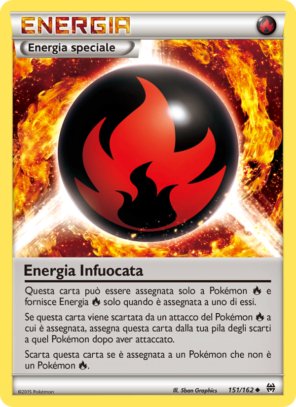 Energia Infuocata 151/165 — BREAKthrough (Italian Pokémon TCG card)