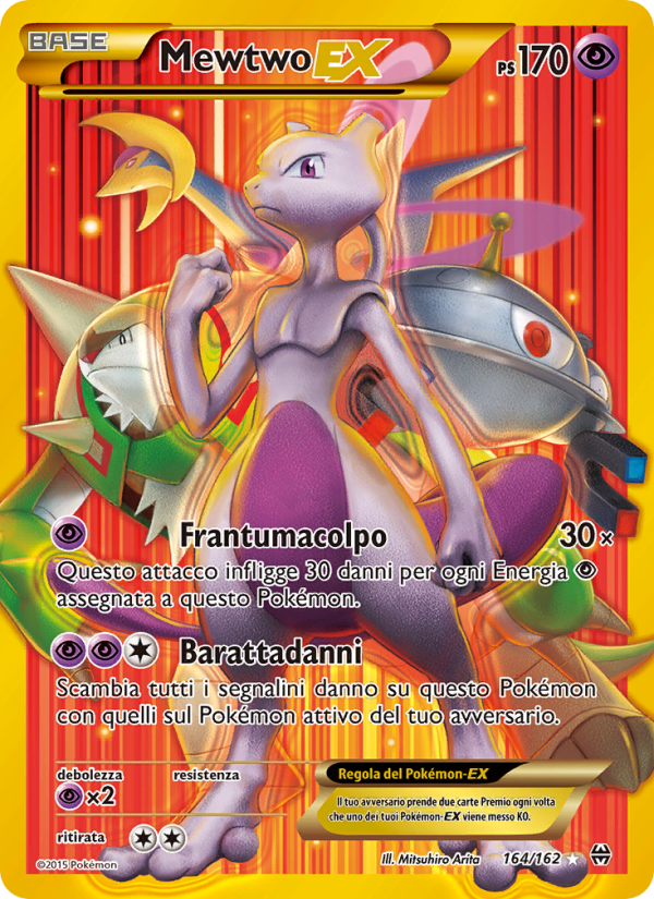 Mewtwo EX 164/165 — BREAKthrough (Italian Pokémon TCG card)