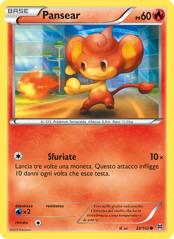 Pansear 023/165 — BREAKthrough (Italian Pokémon TCG card)