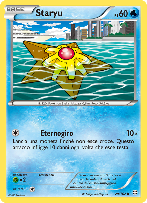 Staryu 029/165 — BREAKthrough (Italian Pokémon TCG card)
