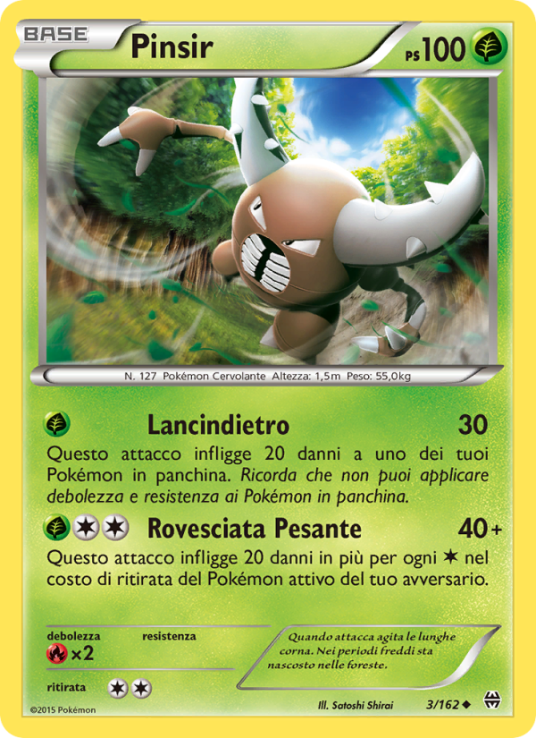 Pinsir 003/165 — BREAKthrough (Italian Pokémon TCG card)