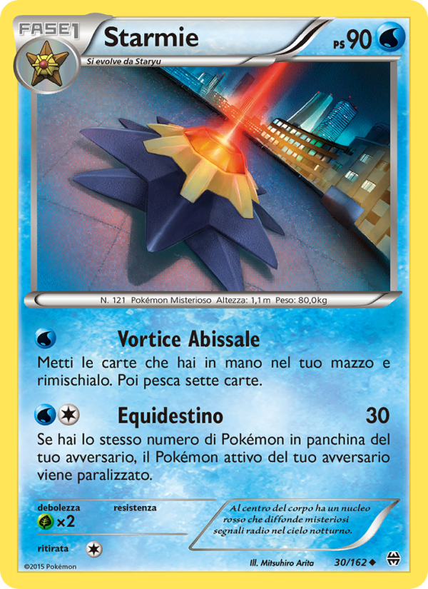 Starmie 030/165 — BREAKthrough (Italian Pokémon TCG card)