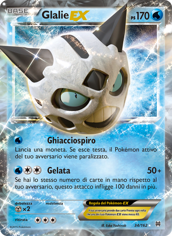 Glalie EX 034/165 — BREAKthrough (Italian Pokémon TCG card)