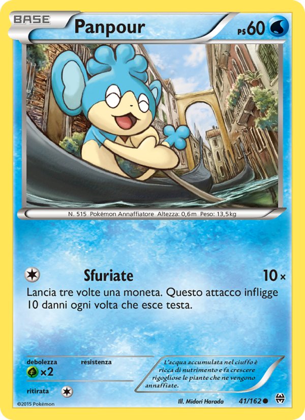 Panpour 041/165 — BREAKthrough (Italian Pokémon TCG card)