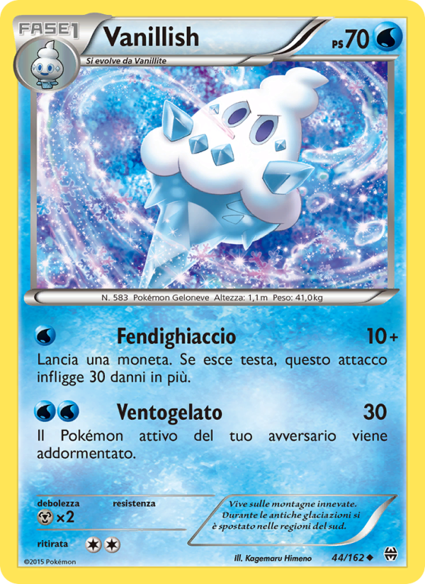 Vanillish 044/165 — BREAKthrough (Italian Pokémon TCG card)