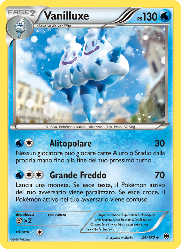 Vanilluxe 045/165 — BREAKthrough (Italian Pokémon TCG card)