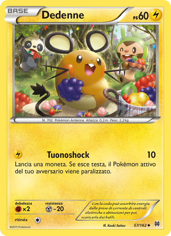 Dedenne 057/165 — BREAKthrough (Italian Pokémon TCG card)